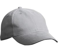 Myrtle Beach Softlining Raver Cap mit Leichter Laminierung Gr. One Size, Grau - Hellgrau