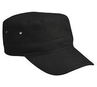 Myrtle Beach Trendige Cap im Military-Stil aus robuster Baumwolle Black