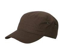 Myrtle Beach Trendiges Cap im Military-Stil aus robustem Baumwollcanvas (dark-brown)