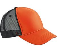 Myrtle Beach Trendiges Retro Mesh Cap in Kontrastfarben MB6550, Farbe:Orange/Black;Größe:One Size