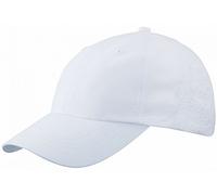 Myrtle Beach Uni Cap Laser Cut, White, One Size, MB6538 wh