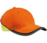 Myrtle Beach Uni Cap Neon-Reflex, neon orange/neon yellow, One size, MB036 norny