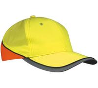 Myrtle Beach Uni Cap Neon-Reflex, neon yellow/neon orange, One size, MB036 nyeno