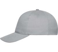 Myrtle Beach Unisex 5-Panel Bio Kappe Klassische Cap MB6237 light grey one size