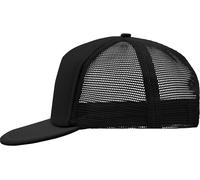 Myrtle Beach Unisex 5-Panel Mesh Kappe mit flachem Schild Netz Cap MB6207 black/black one size