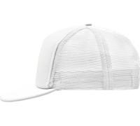 Myrtle Beach Unisex 5-Panel Mesh Kappe mit flachem Schild Netz Cap MB6207 white/white one size