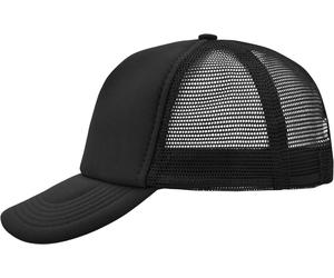 Myrtle Beach Unisex 5-Panel Polyester Mesh Kappe Netz Cap MB070 black one size