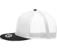Myrtle Beach Unisex 5-Panel Pro Mesh Kappe Netz Cap MB6636 white/black one size