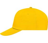 Myrtle Beach Unisex 5-Panel Promo Kappe verstärkt Klassische Cap MB001 gold one size