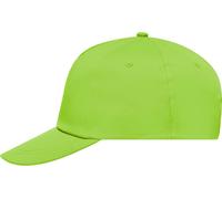 Myrtle Beach Unisex 5-Panel Promo Kappe verstärkt Klassische Cap MB001 lime green one size
