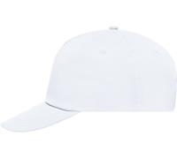 Myrtle Beach Unisex 5-Panel Promo Kappe verstärkt Klassische Cap MB001 white one size