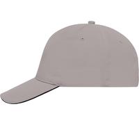 5 Panel Sandwich Cap "MB035" - myrtle beach Light-Grey/Black