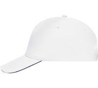 5 Panel Sandwich Cap "MB035" - myrtle beach White/Navy
