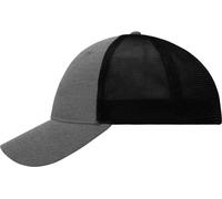 Myrtle Beach Unisex 6-Panel Elastic Fit Mesh Kappe Netz Cap MB6215 dark grey melange/black S/M (56/57 cm)