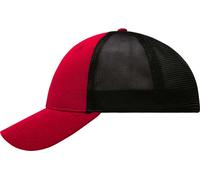 Myrtle Beach Unisex 6-Panel Elastic Fit Mesh Kappe Netz Cap MB6215 red/black L/XL (58/59 cm)