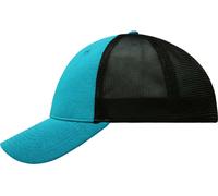 Myrtle Beach Unisex 6-Panel Elastic Fit Mesh Kappe Netz Cap MB6215 turquoise/black L/XL (58/59 cm)