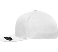 James & Nicholson Flexfit® Flatpeak Cap MB6184, weiß, Größe S/M (Anstoßkappe & Schutzmütze)