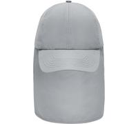 Myrtle Beach Unisex 6-Panel Kappe mit Nackenschutz Abenteuer Cap MB6243 grey one size