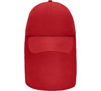Myrtle Beach Unisex 6-Panel Kappe mit Nackenschutz Abenteuer Cap MB6243 red one size