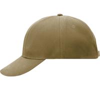 Myrtle Beach Unisex 6-Panel Kappe verstärkt mit zentriertem Frontpanel Klassische Cap MB609 dark khaki one size
