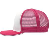 Myrtle Beach Unisex 6-Panel Pro Mesh Sandwich Kappe Netz Cap MB6635 white/magenta one size