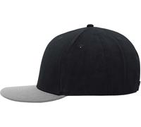 Myrtle Beach Unisex 6-Panel Pro Style Kappe Flache Cap MB6634 black/grey one size