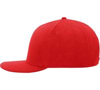 Myrtle Beach Unisex 6-Panel Pro Style Kappe Flache Cap MB6634 red/red one size