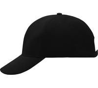 Myrtle Beach Unisex 6-Panel Raver Kappe verstärkt Klassische Cap MB6128 black one size