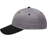 Myrtle Beach Unisex 6-Panel Sandwich Kappe Klassische Cap MB6212 light grey/black/light grey one size