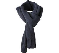 Melange Scarf Basic Eleganter Strickschal aus Melange-Garnen blau, Gr. one size