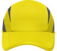 Myrtle Beach Unisex Funktions 3 Panel Kappe Klassische Cap MB6580 lemon/iron grey one size