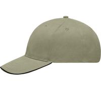 Light Brushed Sandwich Cap "MB6541" - myrtle beach® beige/black Einheitsgröße