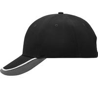 Myrtle Beach Unisex Half-Pipe-Sandwich Kappe Klassische Cap MB049 black/white/light grey one size