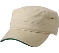 Myrtle Beach Unisex Military Sandwich Kappe Abenteuer Cap MB6555 khaki/dark green one size