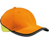 Myrtle Beach Unisex Neon Reflex Kappe Sport Cap MB036 neon orange/neon yellow one size