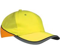 Myrtle Beach Unisex Neon Reflex Kappe Sport Cap MB036 neon yellow/neon orange one size