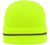 Myrtle Beach Unisex Sicherheits Strickmütze Beanie MB7141 bright yellow/silver one size
