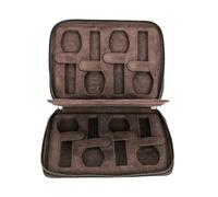 MyrXFb Uhrengehäuse, Vitrine, Uhrenbox, Uhrenvitrine, Leder-Uhrenbox, tragbares Reise-Uhrengehäuse, Uhrentaschen mit Reißverschluss, Uhrenaufbewahrung, Organizer for Herren(8 Slots)