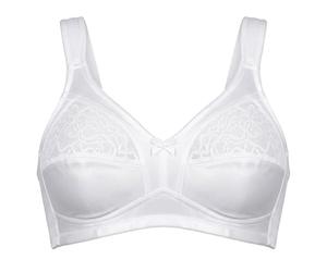 MYSANITY Minimizer-BH aus Satin mit Spitze 90A Weiß Damen