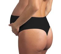 Mysanity®® Schwangerschafts Unterhose, Tanga aus Modal, Schwarz 1 St