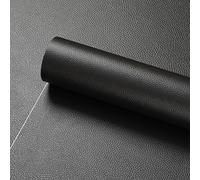 MYSHELL Kunstleder Selbstklebend Meterware (Schwarz, 40 x 50 cm)