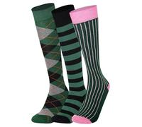 Mysocks Kniestrümpfe Damen Kniestrümpfe Herren - Unisex Knee High Socks Knie Strümpfe - Gekämmte Baumwolle Knie Strümpfe, 3 Paare Multi Design 11, 42-46