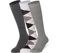 Mysocks Kniestrümpfe Damen Kniestrümpfe Herren - Unisex Knee High Socks Knie Strümpfe - Gekämmte Baumwolle Knie Strümpfe, 3 Paare Multi Design 06, 37-41