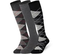 Mysocks Kniestrümpfe Damen Kniestrümpfe Herren - Unisex Knee High Socks Knie Strümpfe - Gekämmte Baumwolle Knie Strümpfe, 3 Paare Multi Design 07, 42-46