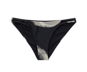 MYSTIC Bodil Strappy Bikini Bottom Black Allover, 40