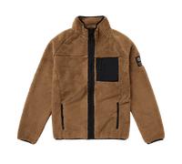 MYSTIC DTS Teddy Zip thru Sweat Slate Brown, L