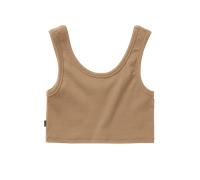 MYSTIC Glow Crop Tank Women Slate Brown, XL