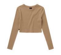 MYSTIC Glow Crop Tee Women Slate Brown, L