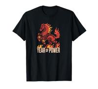 Mythischer Kirin Spirit Year of Power Feuer-Hengst T-Shirt