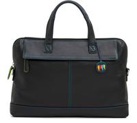 Mywalit Slim Office Aktentasche Leder 40 cm Laptopfach black/pace